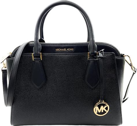 Michael Kors Daria Large Satchel Crossbody (Black) .